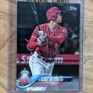 2018 Topps Shohei Ohtani Rookie Card HR Streak Today's Babe Ruth 🔥
